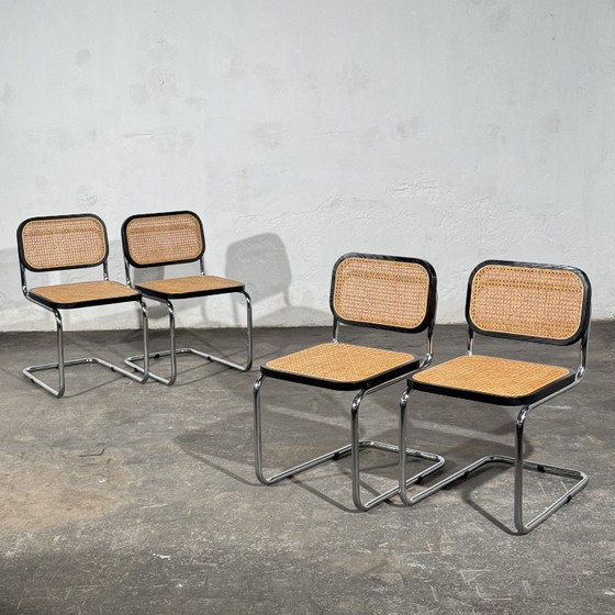 Set di 4 sedie da pranzo stile Cesca, ispirate a Marcel Breuer, anni '90 – Plastica (photo 6 of 16)
