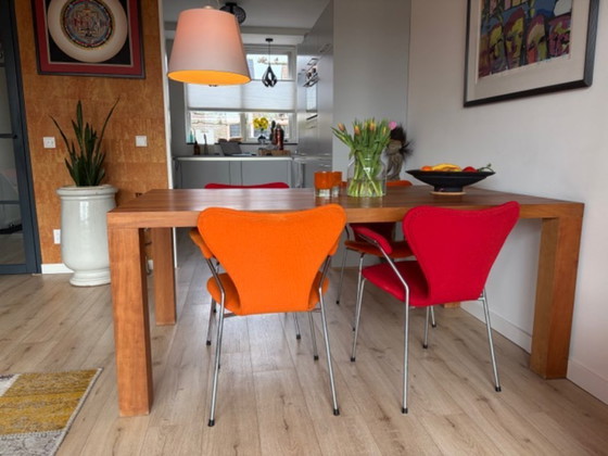 Image 1 of Table de salle à manger design More - modèle Stato - en merisier massif