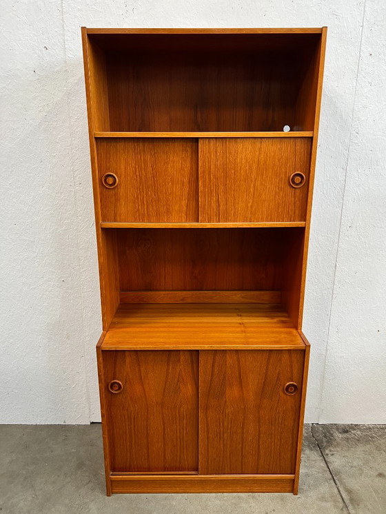 Image 1 of Vintage Highboard, Wandmeubel. Denemarken 1970's