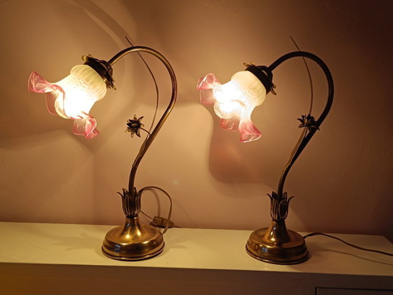 Image 1 of Coppia di lampade da tavolo vintage