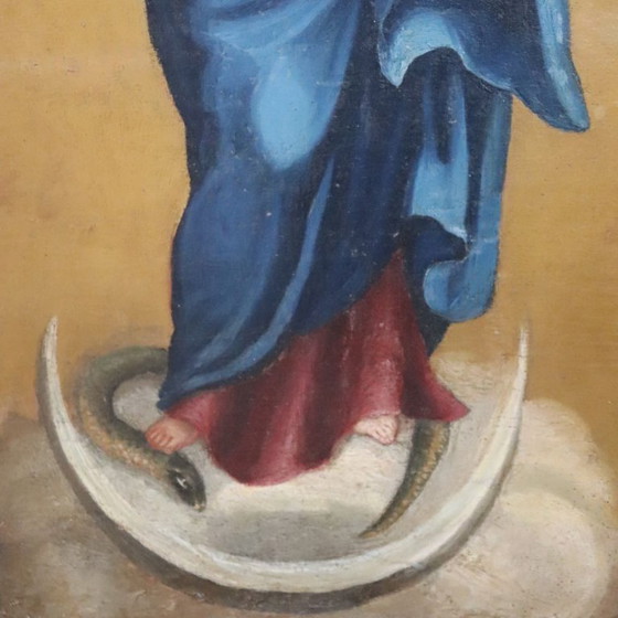 Oil Painting on Canvas, Immaculate Conception, Italy 18th Century – Paintings & Drawings (photo 5 of 15)