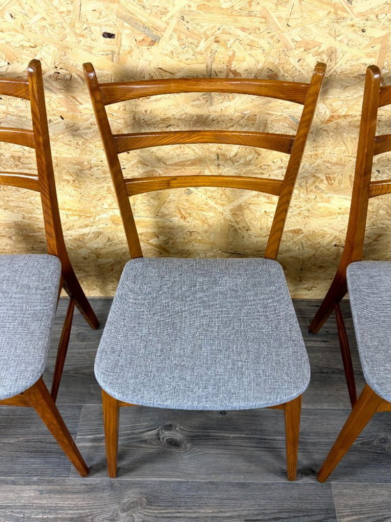 Image 1 of 4 sedie da pranzo anni '60/'70, design danese moderno di metà secolo.