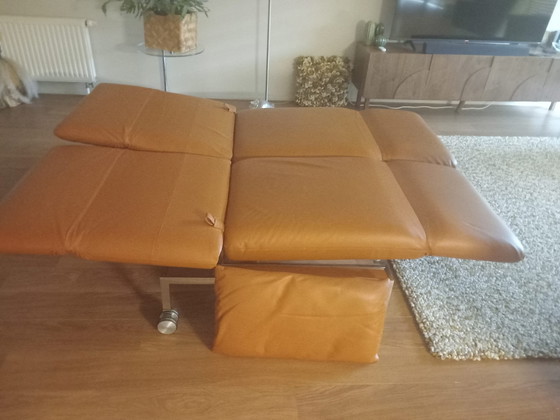 Brühl Bank/Sofa Leder – 2 zitsbanken, Leather, Wood (photo 4 of 6)