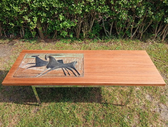 Image 1 of Mid century ceramic coffee table. 