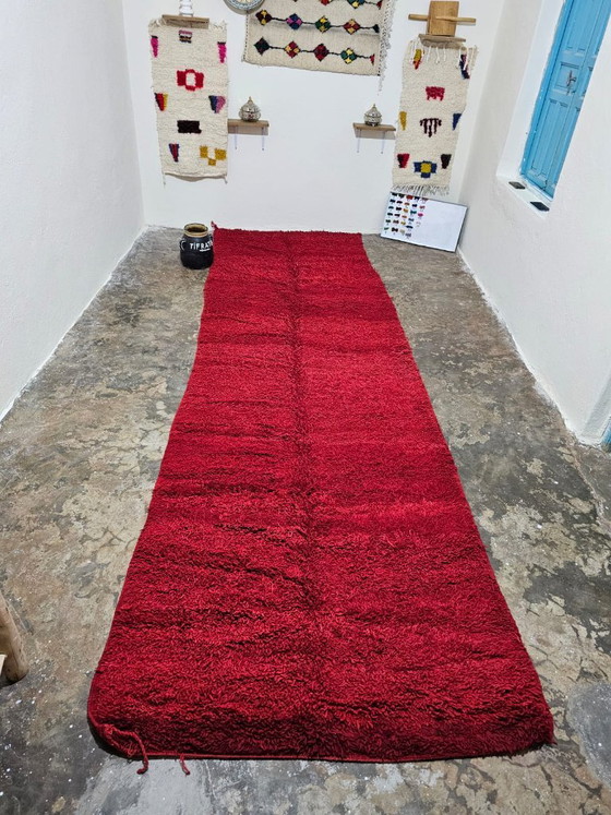 Antique Vintage Berber Rug – Unique Piece 410cm x 135cm – Rugs & carpets, Wool (photo 6 of 7)