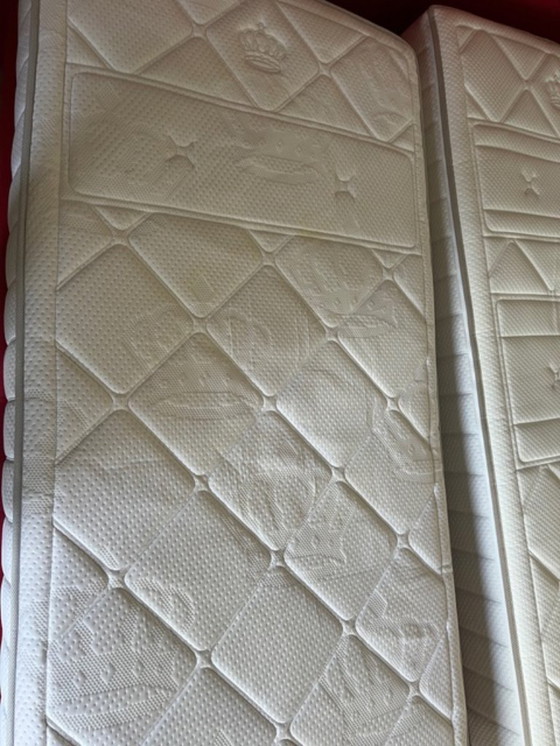 Image 1 of Somier Auping de 180 x 210 cm, 2 camas eléctricas ajustables, incluye 2 taburetes