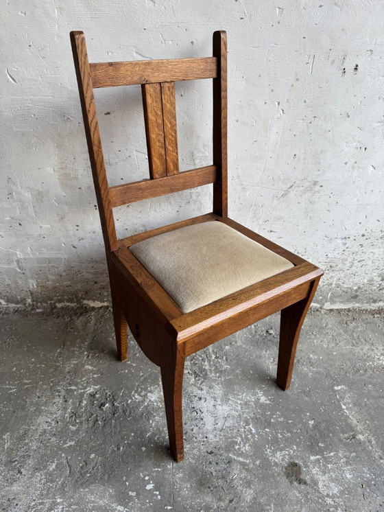 Image 1 of Satz von 6 Amsterdam School Art Deco Esszimmerstühlen