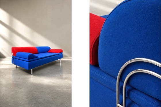 Vintage Mid-Century Danish Modern Memphis Design Sofa Diva Daybed by Gubi Olsen for GUBI, 1984 – Textile (photo 16 of 37)