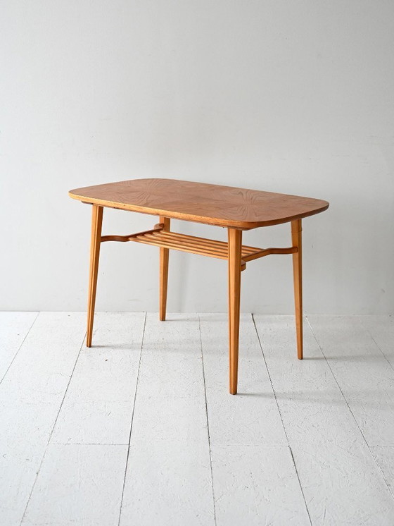 Image 1 of 1960s Scandinavian coffee table in ash and beech