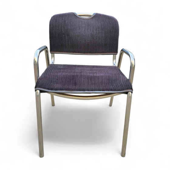 4 x black upholstery Castiglietta dining Chairs by Castiglioni for Zanotta / Italy 1960s (photo 21 of 26)