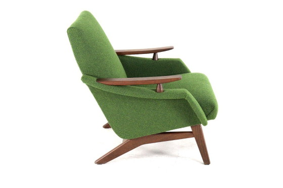 Image 1 of Vintage fauteuil stoel 'Breda' nieuw gestoffeerd
