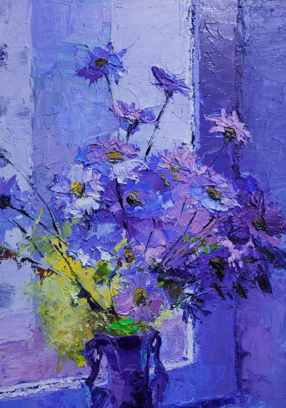 Image 1 of Daisies On The Windowsill