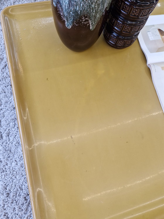 Image 1 of Coffee table space age B&B Italia Amante 70s ochre yellow