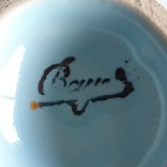 Image 1 of Art Deco ceramic ensemble turquoise with gold