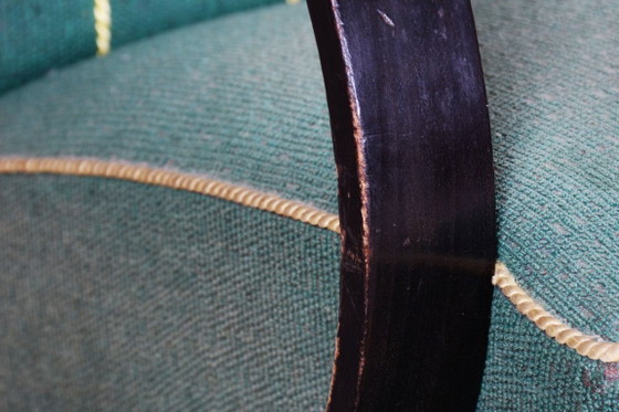 Pair of Original Art Deco Armchairs, Jindrich Halabala, UP Zavody, Czech, 1930s – Textile, Wood (photo 7 of 8)