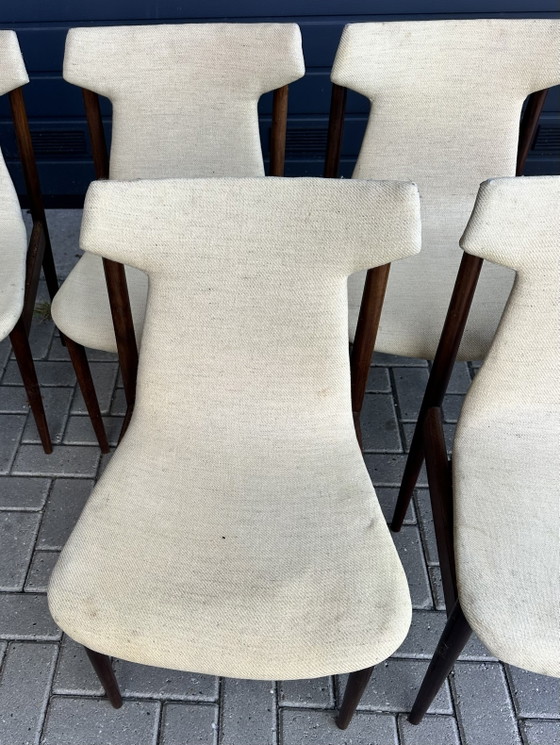 Image 1 of 6 sedie da pranzo Fristho dal design vintage