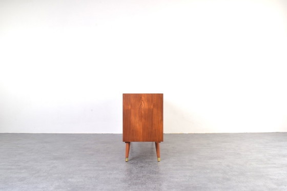 Image 1 of Mid-Century Op-Art Hand-Painted Sideboard from Sven Andersen Møbelfabrikk, 1960s