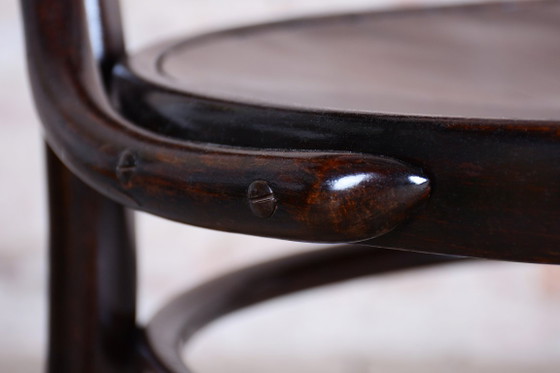 Gerestaureerde art-deco stoel, beukenhout, herleefd Pools, Tsjechisch, jaren 1920 – Fauteuils, Wood (photo 9 of 13)