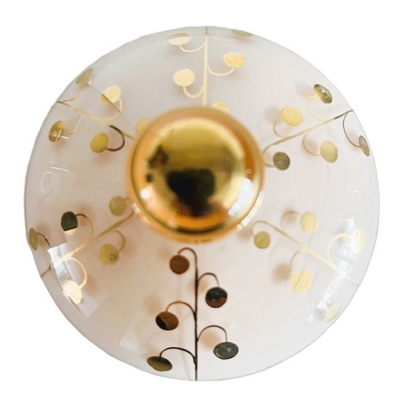 Image 1 of De Rupel Schmuckkästchen aus hellrosa Goldglas 1950er Jahre