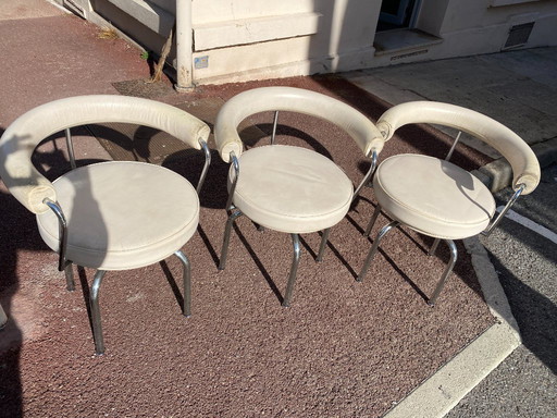 Cassina LC7 stoelen 3 stuks