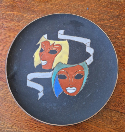 1 Piatto da parete Ruscha "Maske"