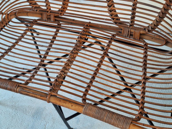 Mid Century Italian Bamboo and Iron 2-Seater Sofa, 1960s – 2 seaters (photo 4 of 8)