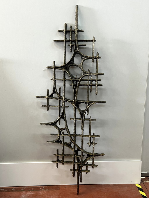 Sculpture Murale au style Brutaliste 1970/80