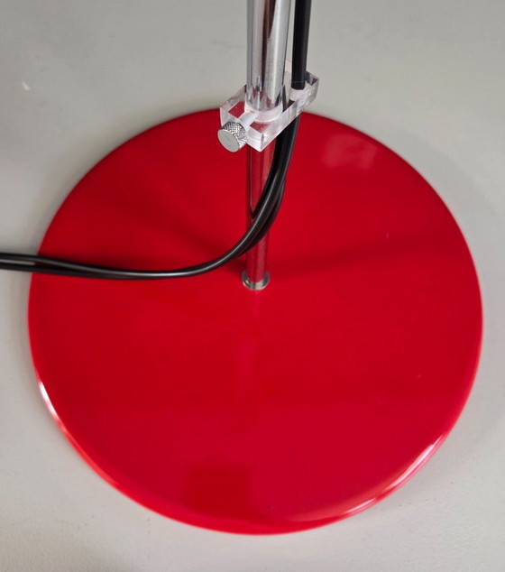 Vintage Floor Lamp - Gepo 300 | 2 Spotlights | Red - 1970s – Floor lights, Metal (photo 15 of 16)