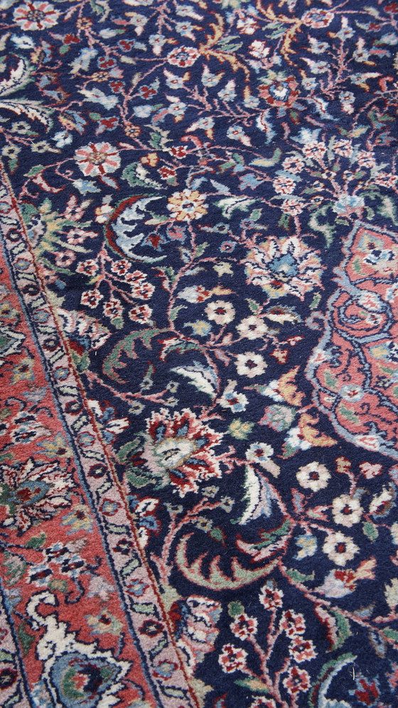 Image 1 of Grand chemin de table vintage de 6 mètres de long avec bleu