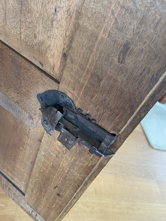 Image 1 of Credenza antica in rovere Spinde, legno di quercia anticato