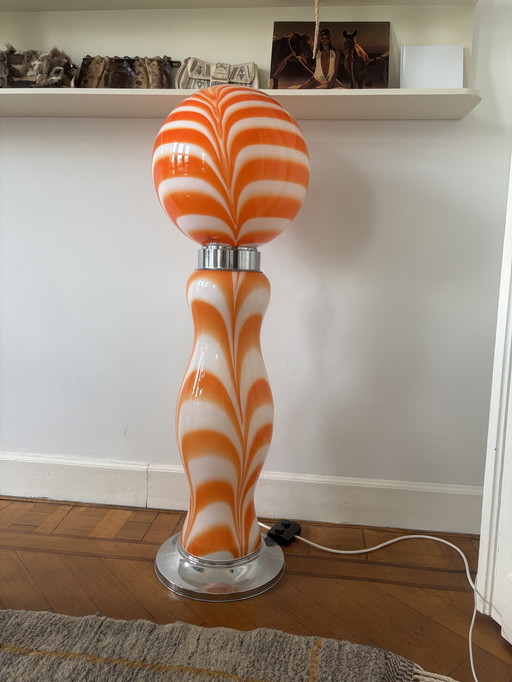 Murano glass lollipop lamp