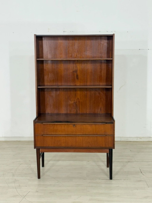 Danish Teak Highboard Armoire Étagère Commode Vintage