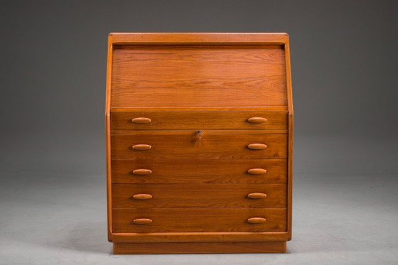 Image 1 of Mid-Century Modern Teak Secretary from Dyrlund, Denmark, 1960s
