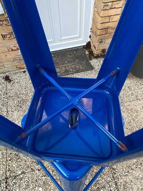 Image 1 of TOLINE H75 stapelbare industriële barkruk, blauw