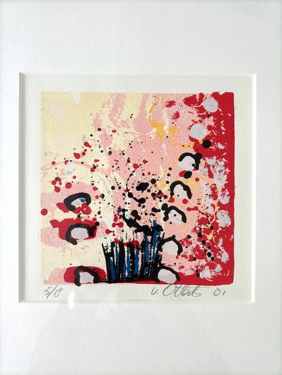 Image 1 of beautiful silkscreen/lithograph signed Van Otterlo 5/8