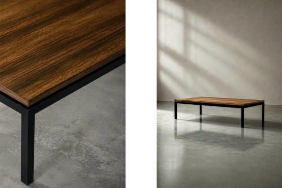 Vintage lage teakhouten salontafel in mid-century modern stijl, Denemarken, jaren 70 – Wood (photo 9 of 11)