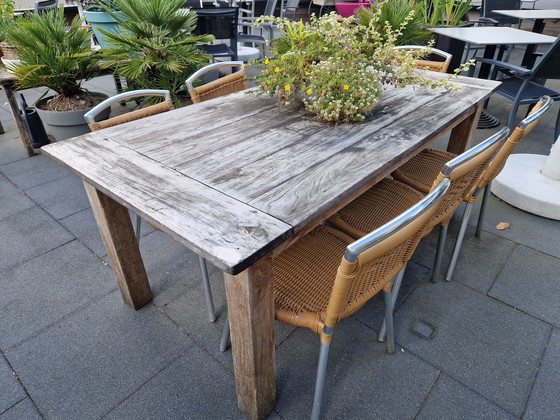 Image 1 of Teak patio table