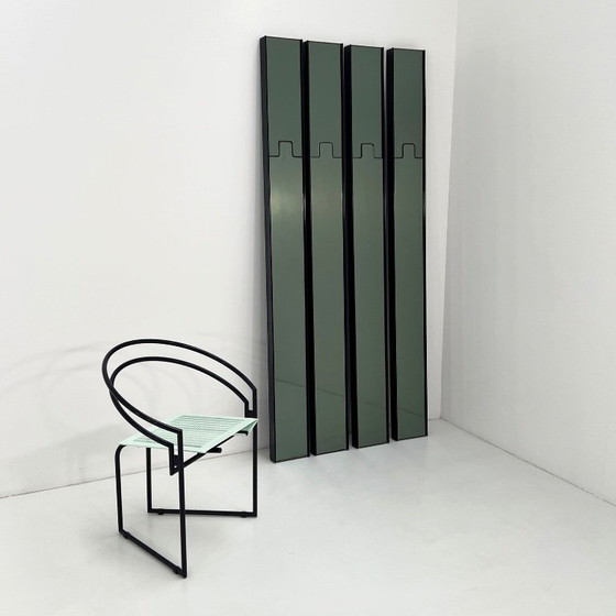 Set di 4 Specchi & Appendiabiti Smoke Gronda di Luciano Bertoncini per Elco, anni '70 – Glass, Metal (photo 5 of 8)