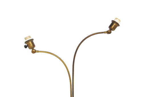 Scandinavische metalen vloerlamp, Zweden, 1950