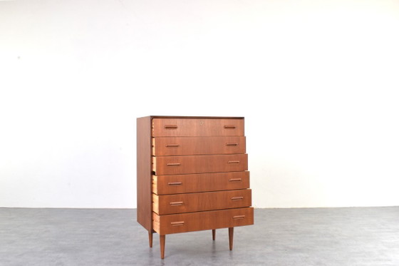 Image 1 of Cassettiera danese in teak di metà secolo, anni '60.