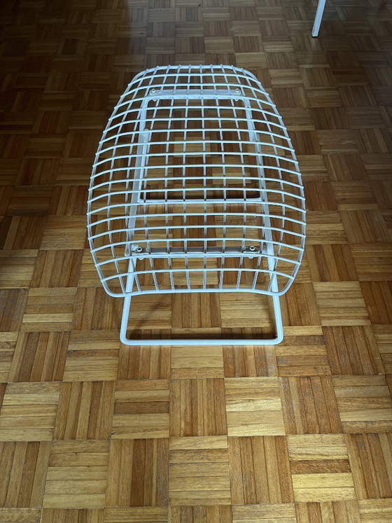 Originele Knoll International stoelen (set van 3) en bijpassende voetenbank – Fauteuils, Metal (photo 11 of 11)