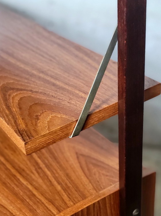 Image 1 of Vintage Swedish freestanding wall system with desk