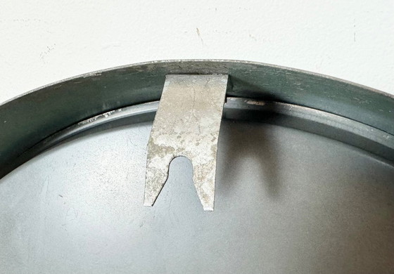 Image 1 of Gran reloj de pared industrial azul de Chronotechna, década de 1950