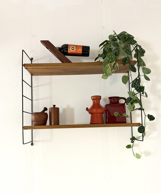 Image 1 of Étagère murale vintage en teck, WHB Allemagne '60