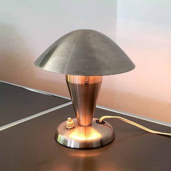 Image 1 of Lampe de table Josef Hurka Chrome Napako vintage Mid Century