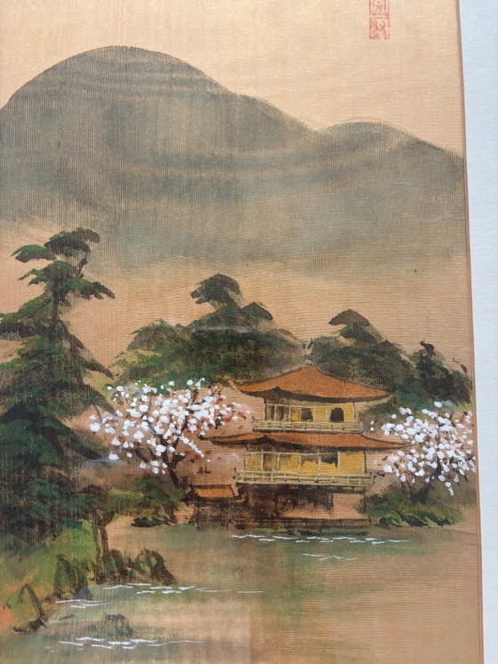 Pintura japonesa sobre lienzo de seda – Marcos, Silk (photo 3 of 5)