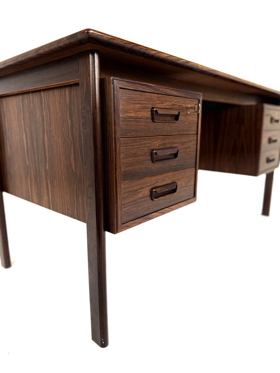 Image 1 of Scrivania danese indipendente vintage in palissandro, Willy Sigh '60