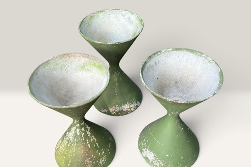 3 x Diabolo planters by Willy Guhl for Eternit – plantenbak, Other (photo 2 of 15)