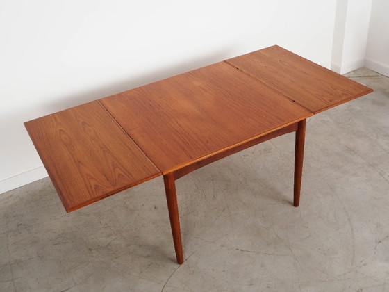 Image 1 of Teakholztisch, dänisches Design, 1970er Jahre, hergestellt in Dänemark