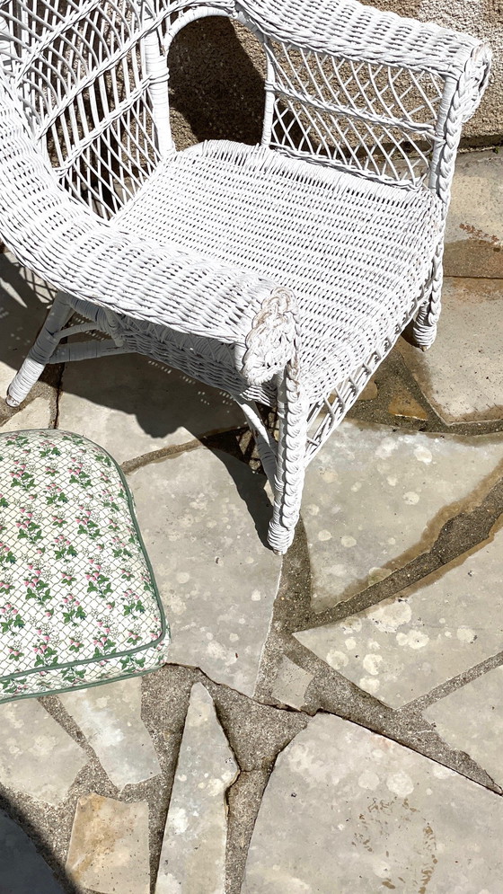 Image 1 of Fauteuil de Jardin Kids Rotin Vintage